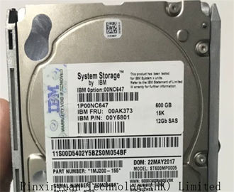 China De Server Harde Aandrijving van IBM AC61 Sata, de Opslag 600GB 15K 12Gb van Serversata Hdd 00AK373 00NC647 V5000 leverancier